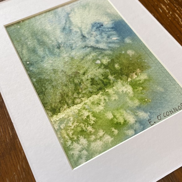Abstract landscape mini watercolour - Picture 2 of 3